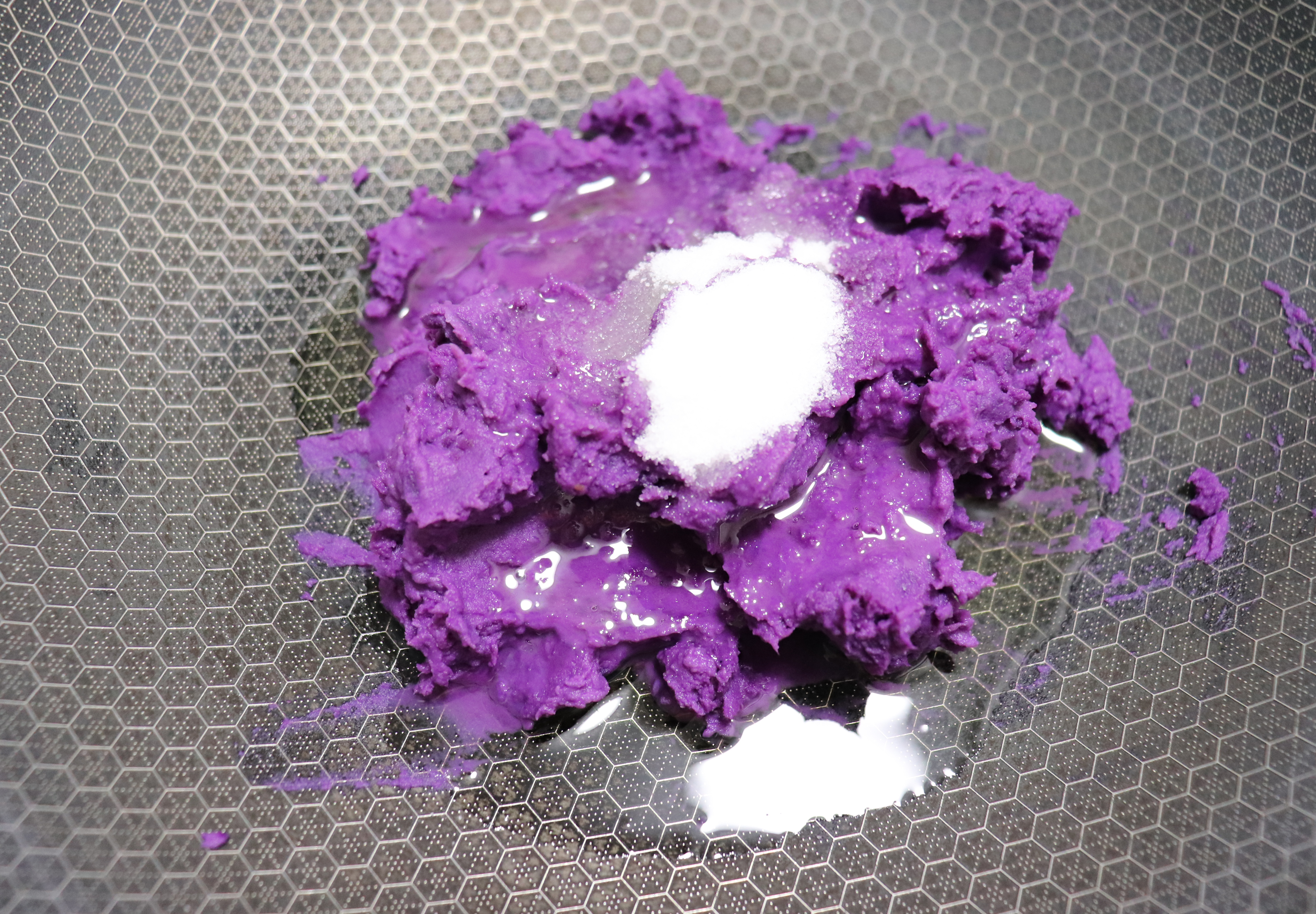 紫薯小花面包