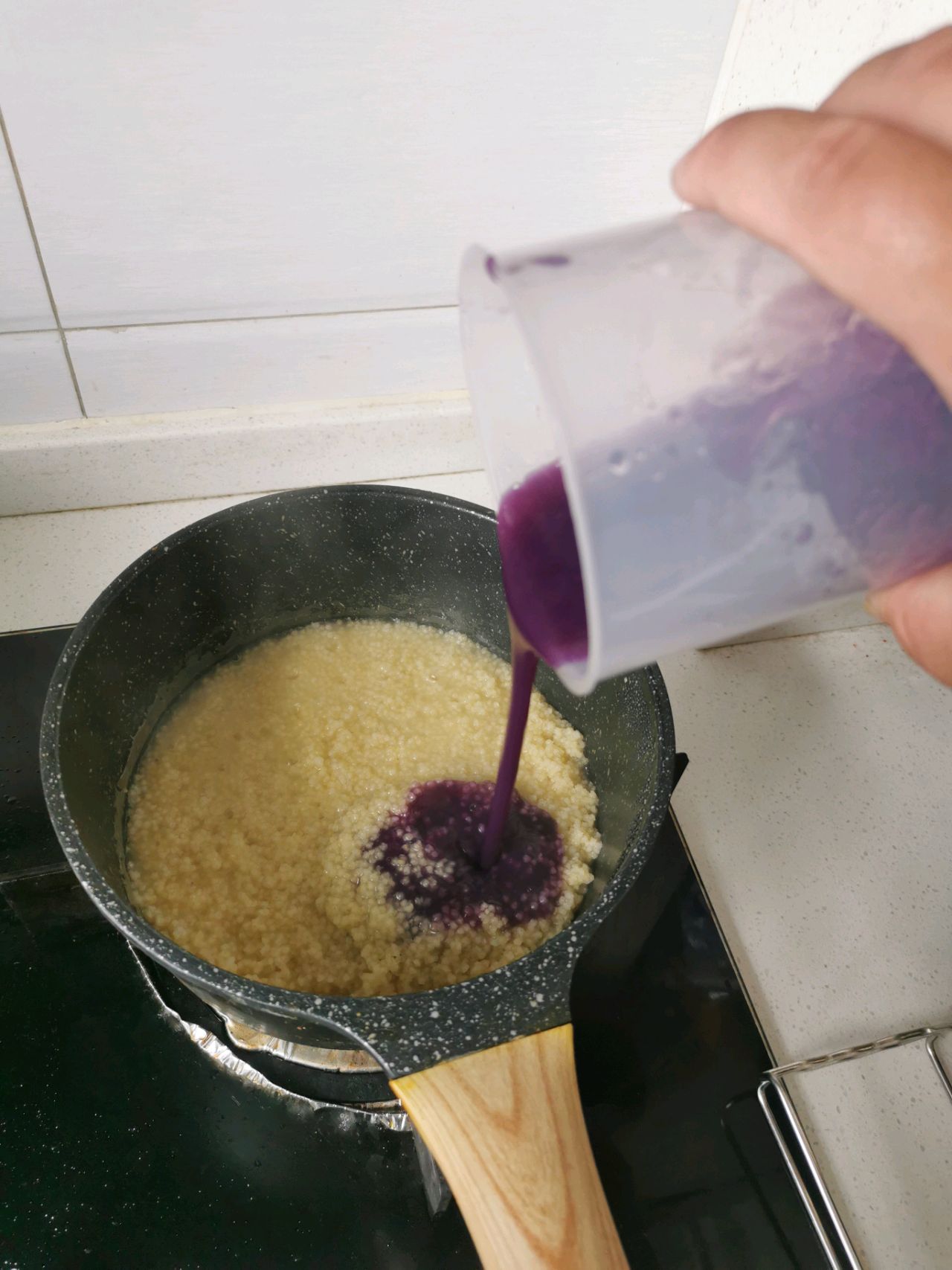 紫薯小米糕