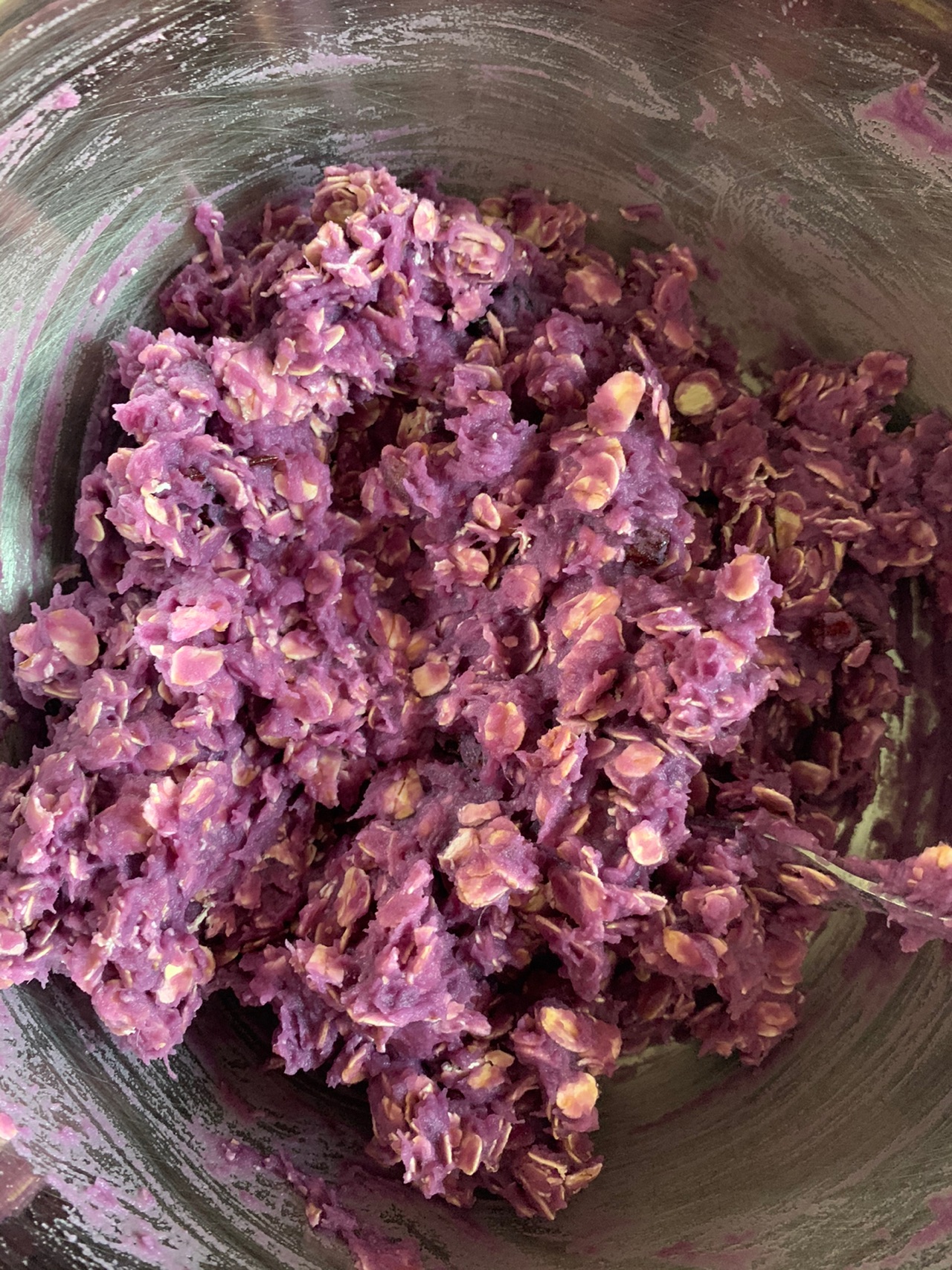紫薯燕麦饼