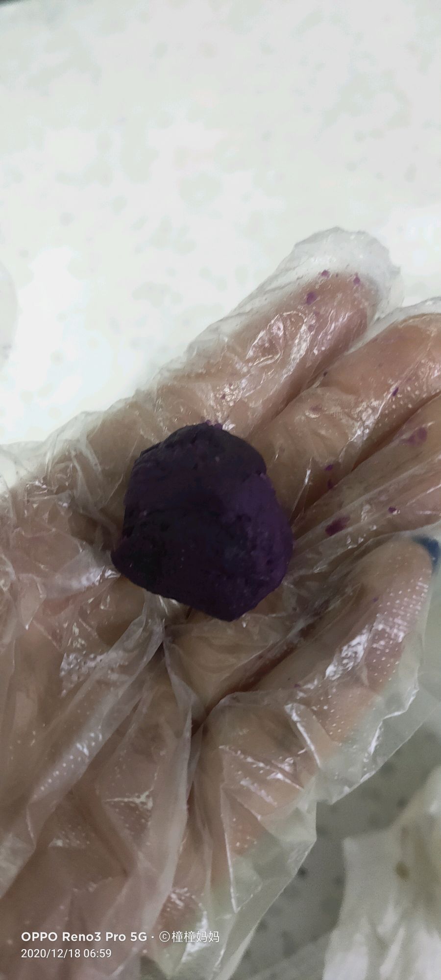 紫薯珍珠丸子