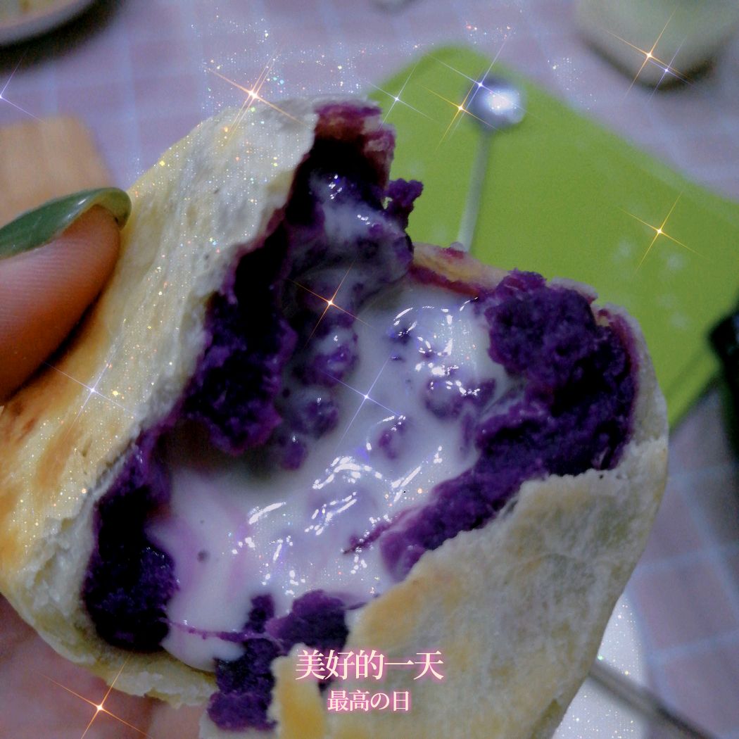 紫薯芝士仙豆糕