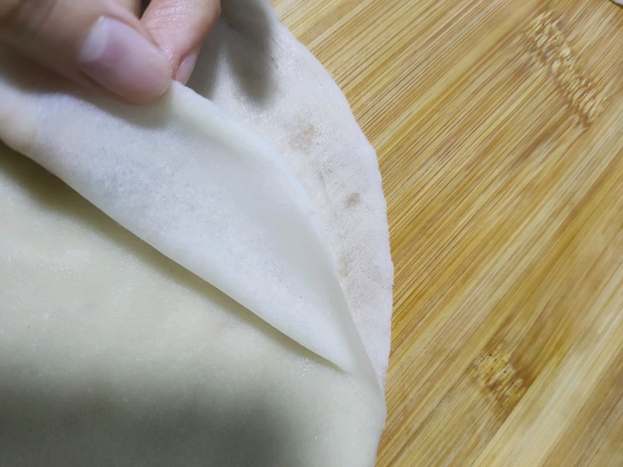 自制传统春卷皮-蒸锅版本