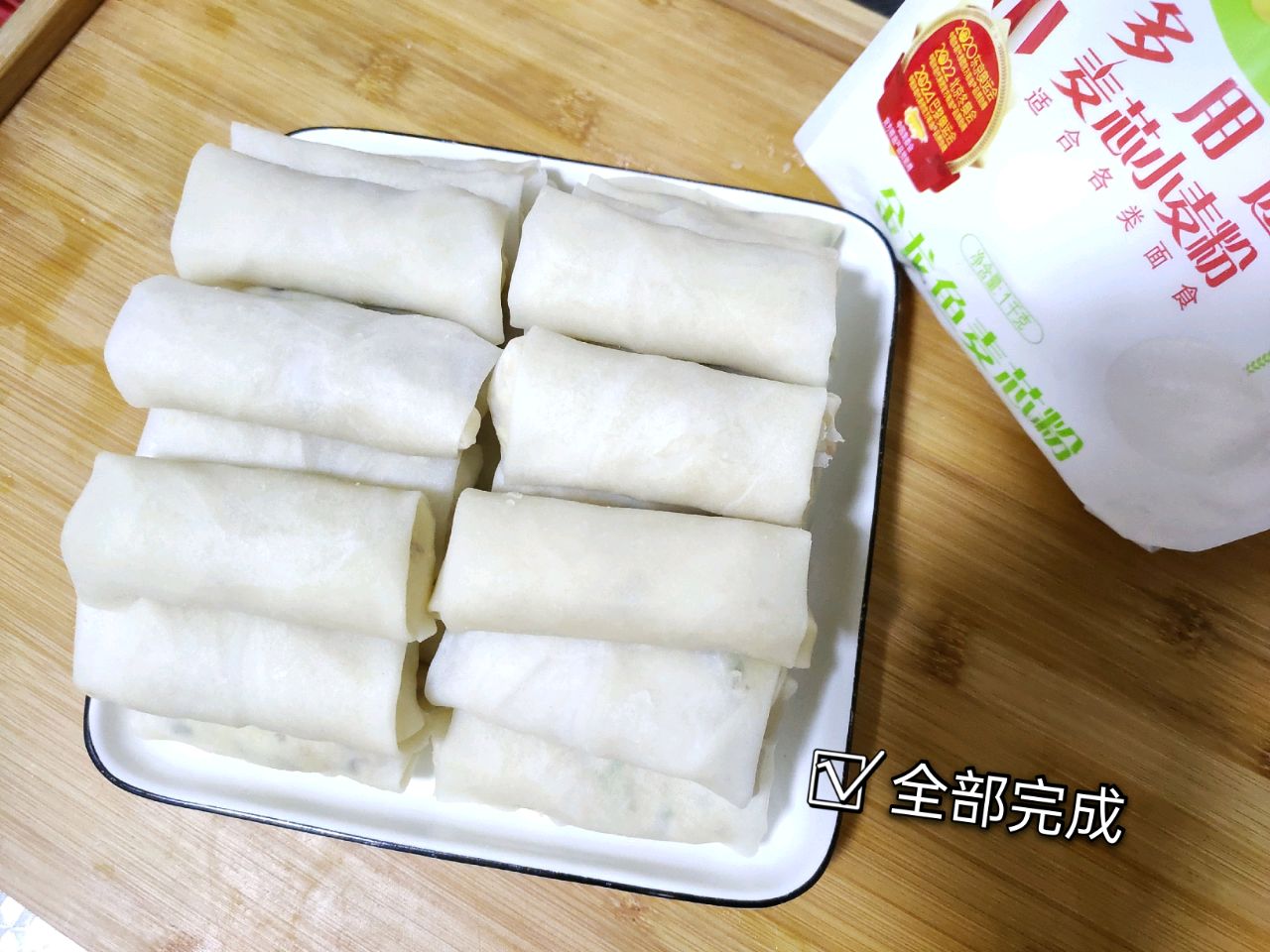 自制传统春卷皮-蒸锅版本