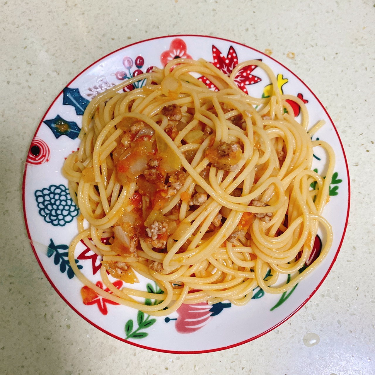 自制番茄意大利肉酱面