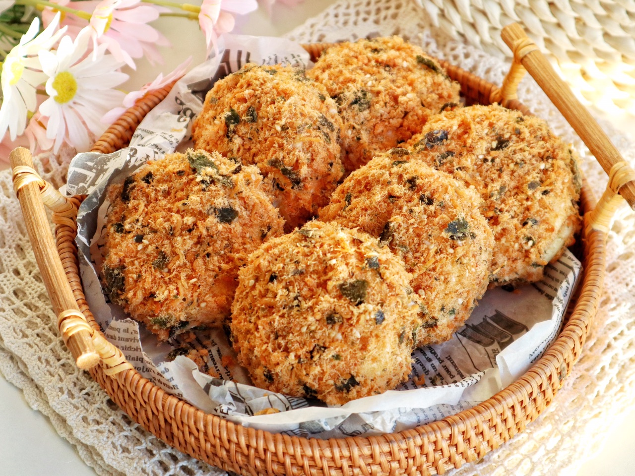 自制海苔肉松小贝