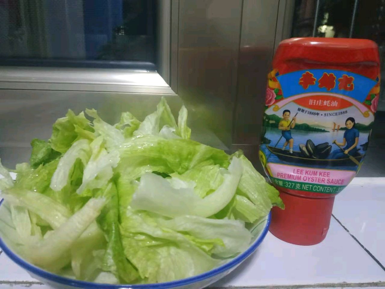 自制耗油生菜