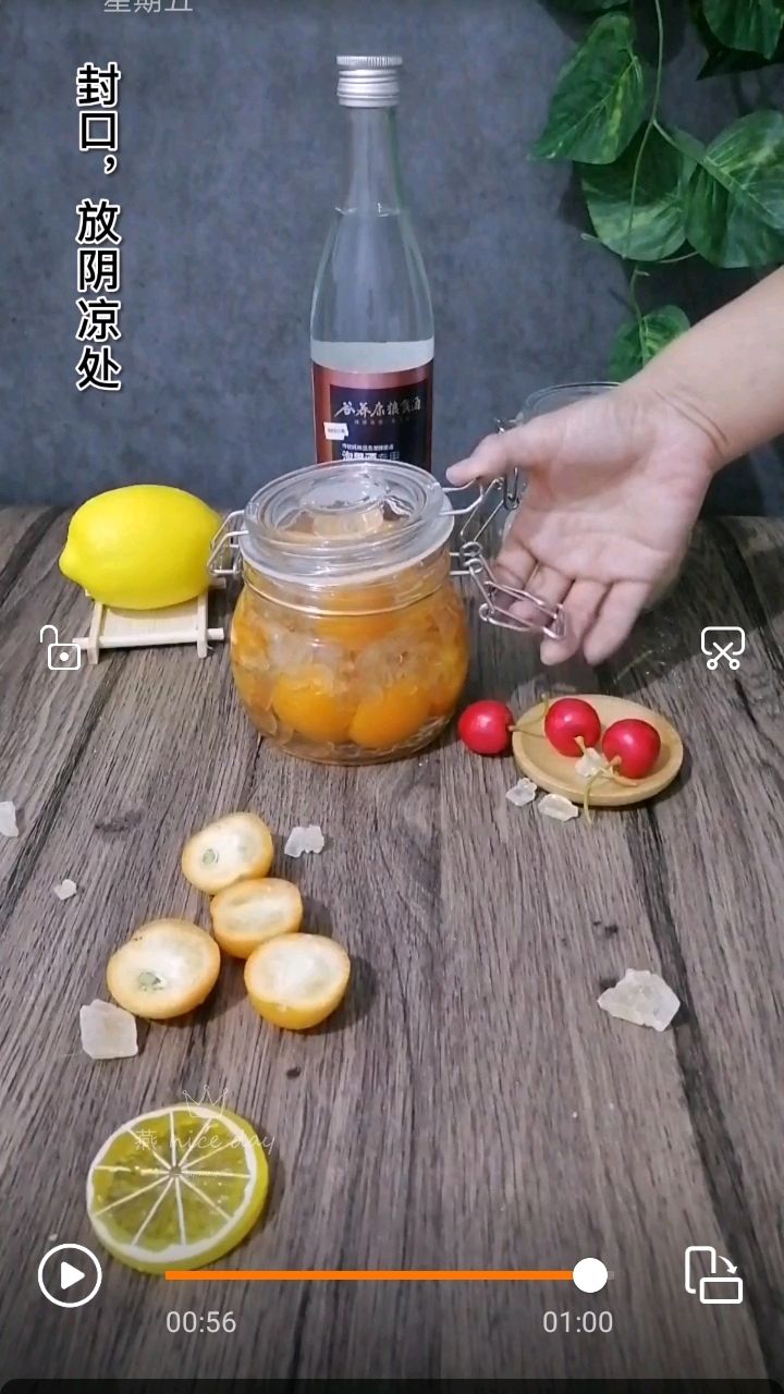 自制金橘果酒，味道特别好