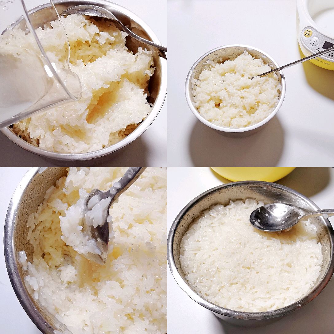 自制米酒（也称之为醪糟或甜酒）