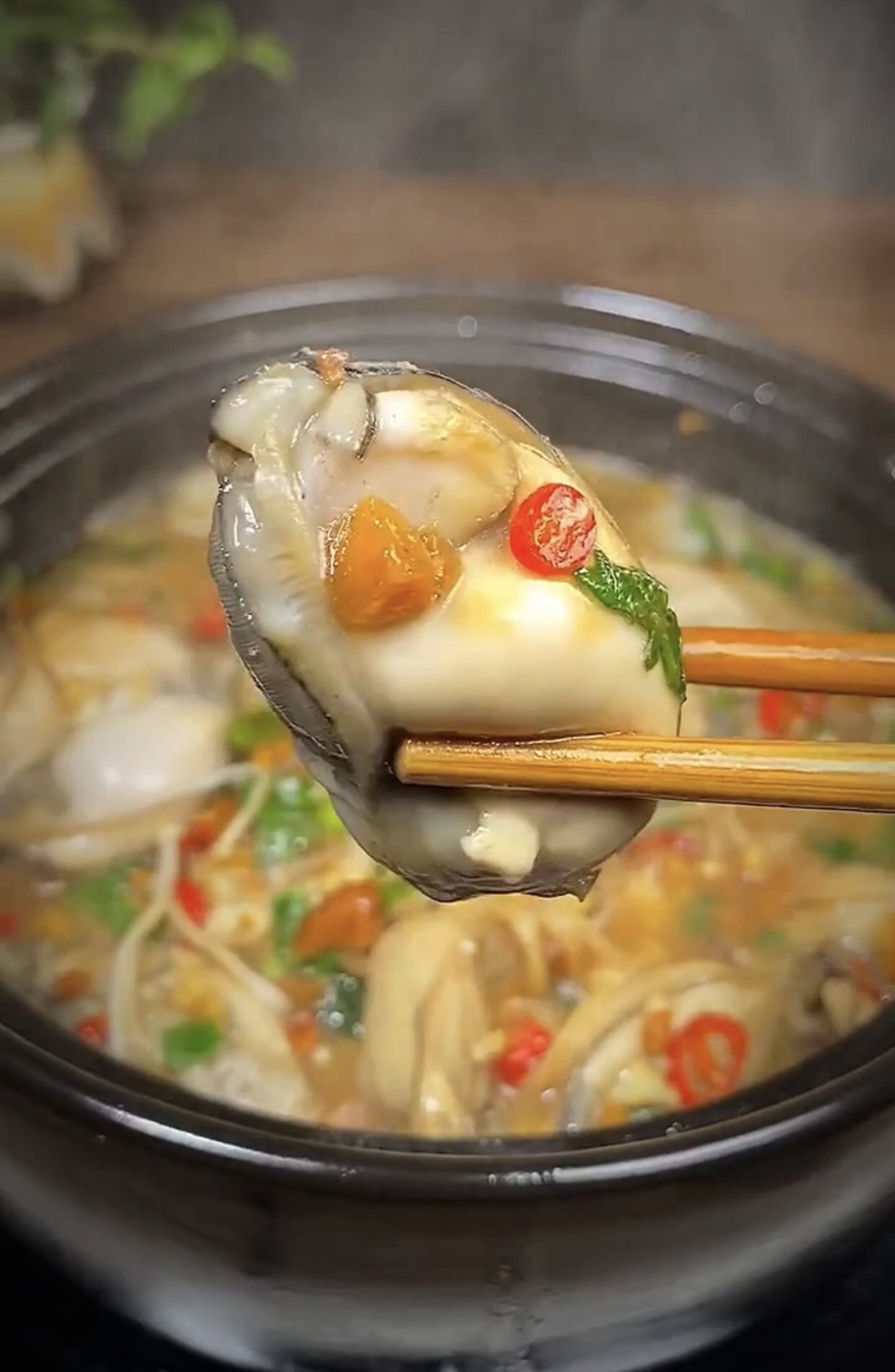 自制鲜美生蚝煲