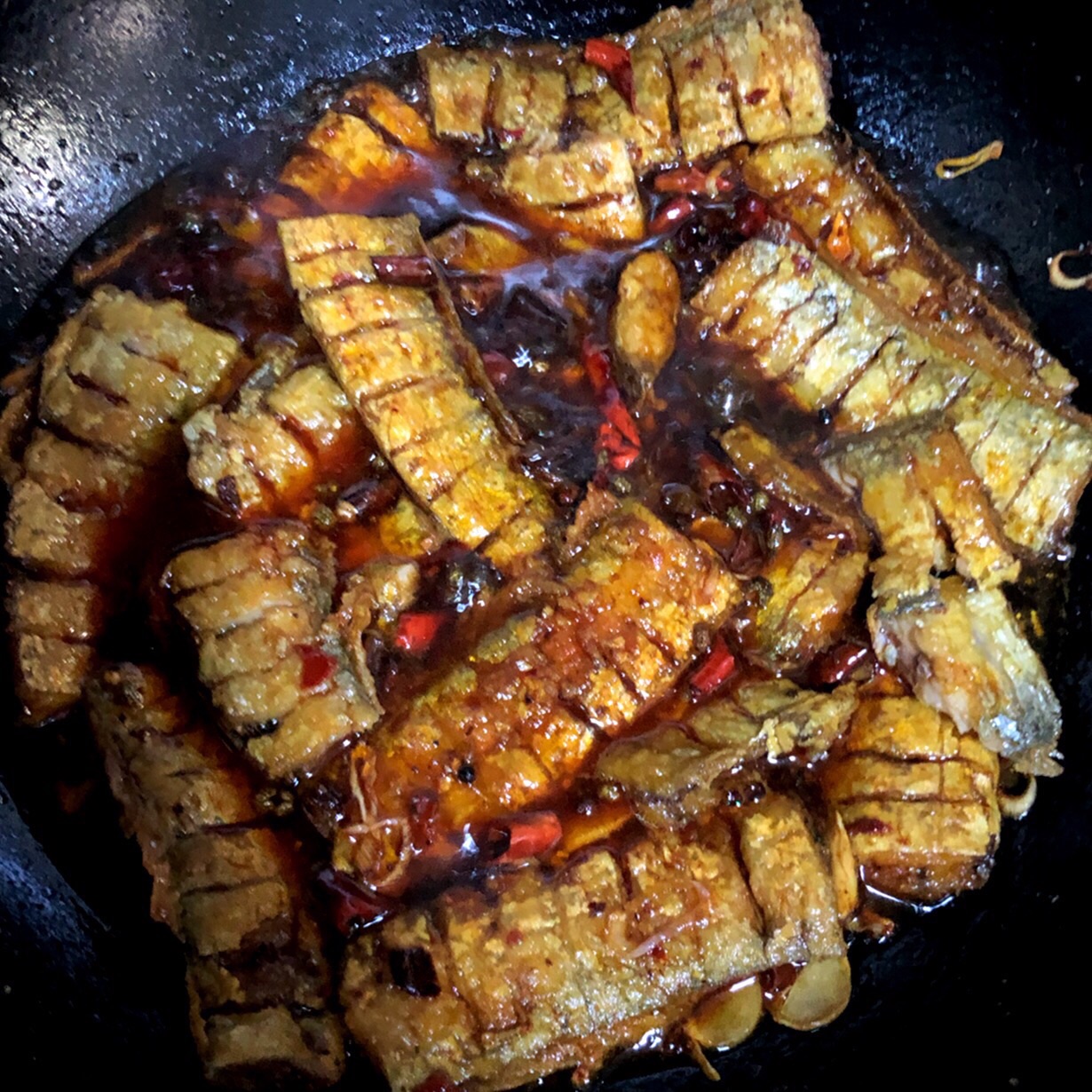 最好吃的虎皮红烧带鱼️️️