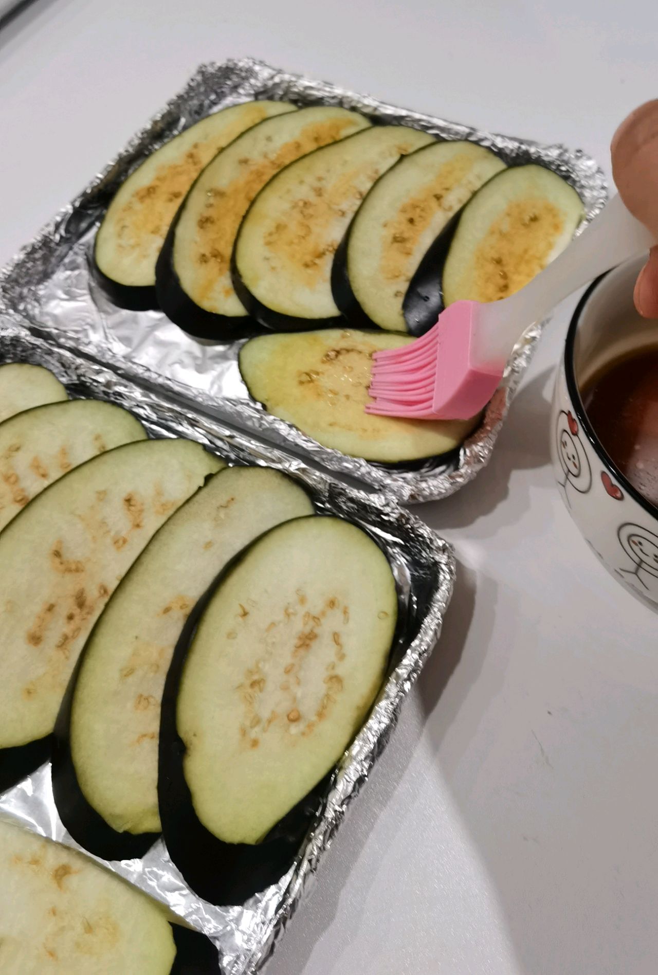最快手的夜宵烤茄子